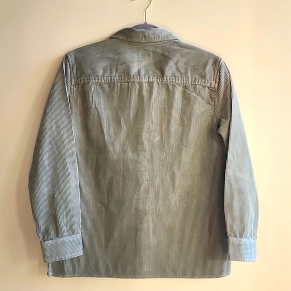 Bixby Nomad Button-down Corduroy Shirt size 14 girls Sage green - Picture 2 of 4